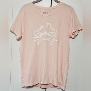 J Crew Collector Tee Pink Sz M